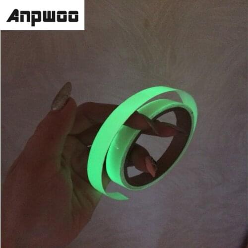 ANPWOO Luminous Tape 12MM 3M Self-adhesive Tape Night Vision Glow In Dark Safety Warning Security Stage Home Decoration Tapes