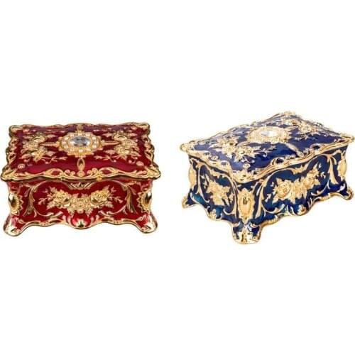 Vintage Rectangle Trinket Box Jewelry Box Ornate Antique Engraved Box