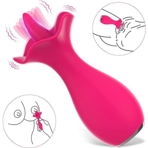 10 Frequency Women G-Spot Licking Massager Nipple Stimulation Adult Female Masturbating Sex Toy for Couples
