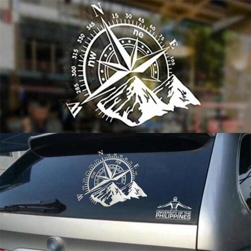 1pcs Sticker 48x34cm Compass Off Road Car Sticker And Decal Rose Navigate Vinyl Sticker Auto Laptop Car Door And Stickers Hood