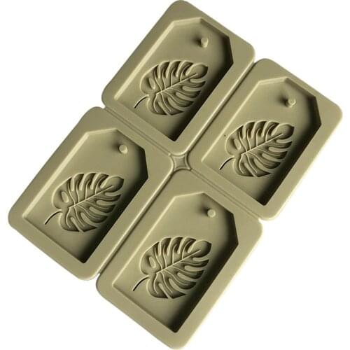 4-Piece Leaf Silicone Wax Sheet Mold DIY Household Baking Tools Xg7013