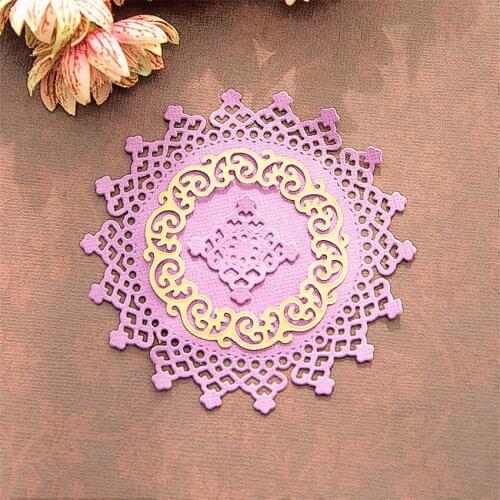 9x9cm Flower disc Cutting dies metal crafts paper die-cutting /DIY embossing Easter and New Year Scrapbooking