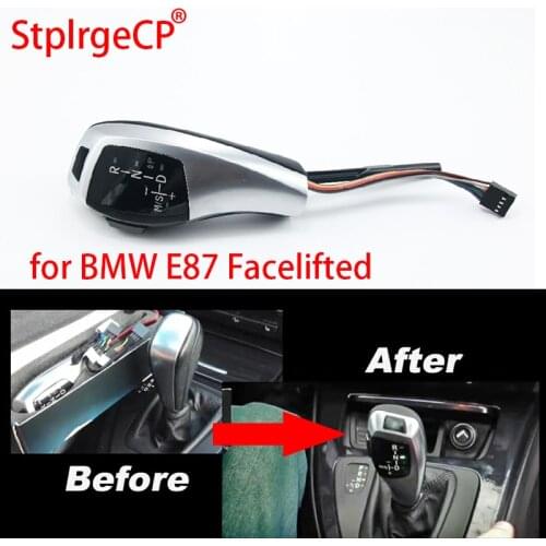 For BMW 1 Series 2004-2010 E81 E87 E82 E88 Facelifted LHD Automatic Updated Look LED Gear Shift Knob Car Parts
