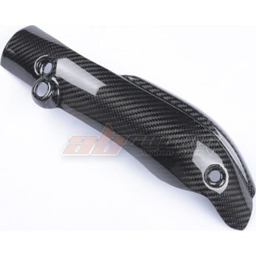 Motorcycle Black Exhaust Heat Sheild Cover For Yamaha R1 2009-2014 Full Carbon Fiber 100% Twill