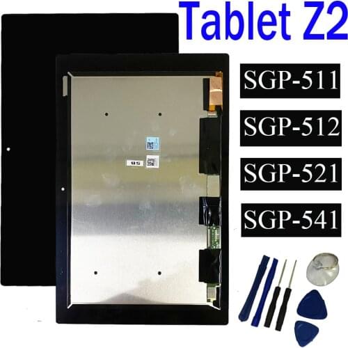 For Sony Xperia Tablet Z2 SGP511 SGP512 SGP521 SGP541 Touch Screen Digitizer Panel with LCD Display Assembly Parts+Tools