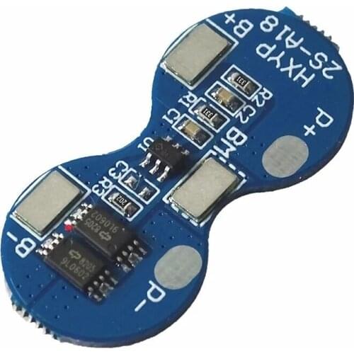 HXYP-2S-A18 2S Li-ion 18650 Lithium Battery Charger Protection Board 7.4V 4A BMS Module DC 9V 12V CC CV Short Circuit Protection