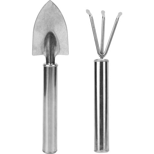 Stainless Steel Small Garden Shovel Rake Digging Tool Flower Plant Bonsai Gardening Hand Tool Garden Flower Bonsai Planting