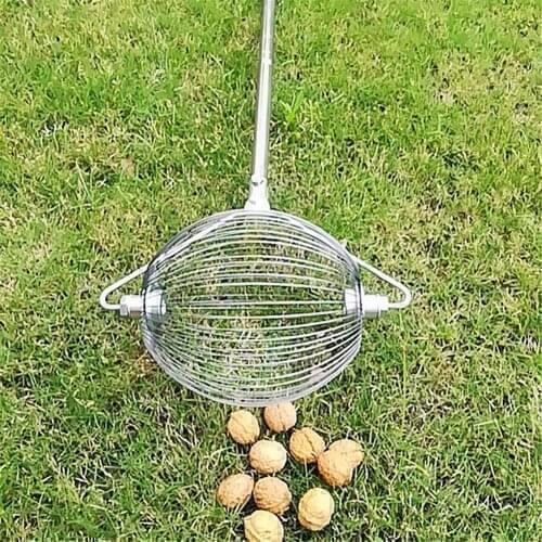 Fruit Collector Quick Fruit Picker Ball Picking Orchard Tool Aluminum Alloy Walnut Chestnut Picker Garden Roller Harvester