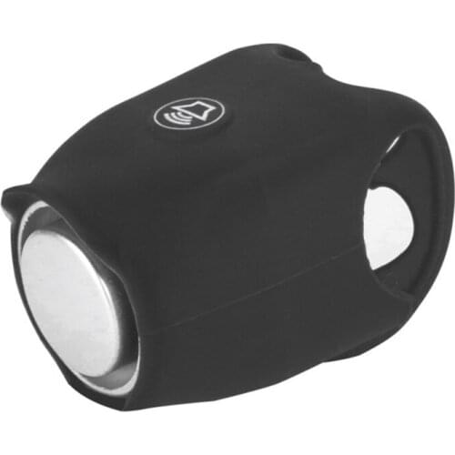 Battery Bicycle Bell 120db Waterproof Cycling Bike Bells Electric Horn Mini Portable Silicone Shell Ring Cycling Handlebar Be