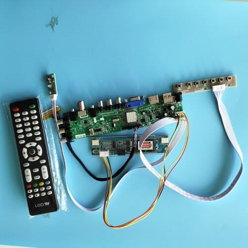 Kit For QD17EL07 Rev.01 screen Panel digital 1280X1024 DVB-T DVB-T2 TV AV 2 CCFL HDMI USB LVDS 30pin controller board 17"