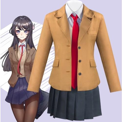 Anime Rascal Does Not Dream of Bunny Girl Senpai Sakurajima Mai Cosplay Costume Halloween Party Women Cos Christmas Gift