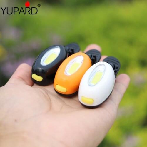 YUPARD CR2032 cell Battery power 3mode headlamp outdoor COB LED mini Hat light bright Cap lamp Fishing Hiking Head Light