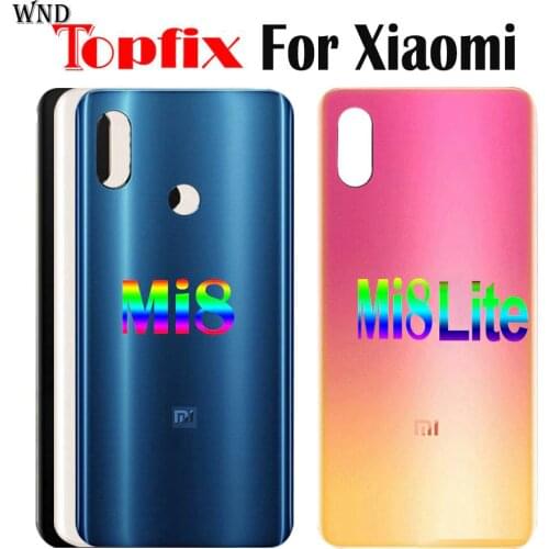 New For Xiaomi Mi 8 Battery Cover Replace Door for Xiaomi Mi8 Mi 8 SE Back Glass Housing Case For Xiaomi Mi8 Lite Back Glass