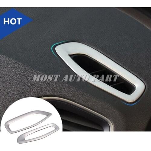 Interior Dashboard Air Vent Outlet Trim Cover 2pcs For VOLVO V60 2012-2017 Car accesories interior Car Trim