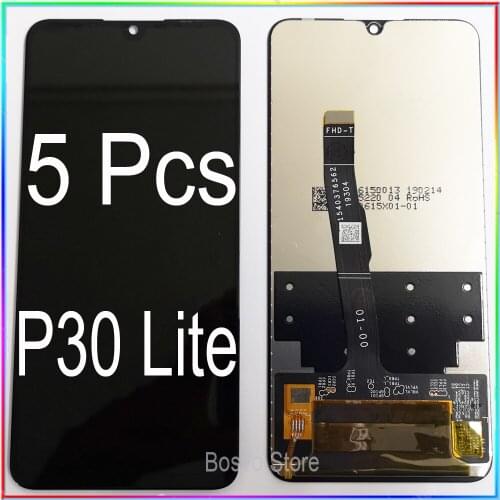 Wholesale 5 pcs/lot for Huawei P30 Lite LCD screen display Nova 4e MAR-LX1 LX2 AL01 with touch assembly