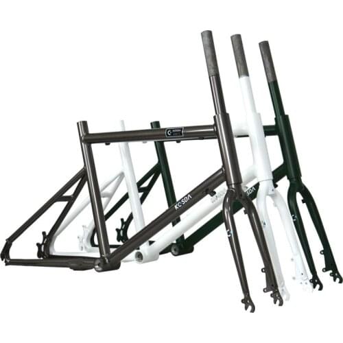 20 Inch Aluminum Alloy Frame Front Fork High-carbon Steel Road Bike Frameset Cycling Parts 451 Wheels Ultralight Disc Brake