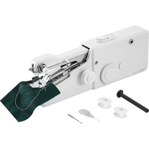 Mini Portable Electric Handheld Sewing Machine Battery Powered Easy Stitch Clothes Sewing Tool For Travel Home Use