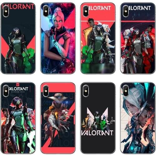 Shooting Game Valorant Transparent Phone Case For iPhone 12 11 Pro Max Mini XS Max XR X 8 7 Plus 6 6S Plus 5 5S SE 2020