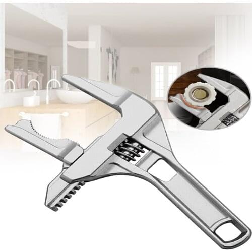 6-68mm Adjustable Wrench Aluminium Alloy Spanner For Household Bathroom Pipe Nuts Plumbing Repair Hand Tools