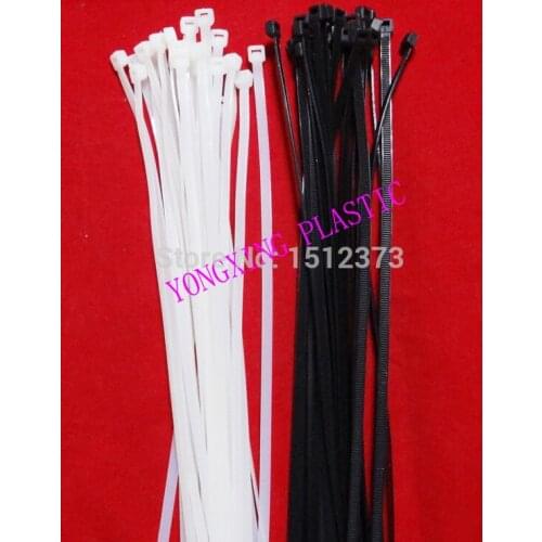 100pcs/lot self-locking nylon cable tie 4.6*400 lock the cable