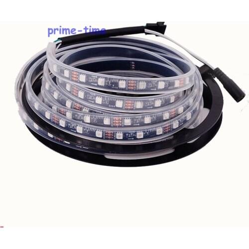 5M WS2811 IC 300LEDs led digital strip Black PCB, DC12V 5050SMD 60LED/M IP67 Silicone Waterproof addressable Dream color