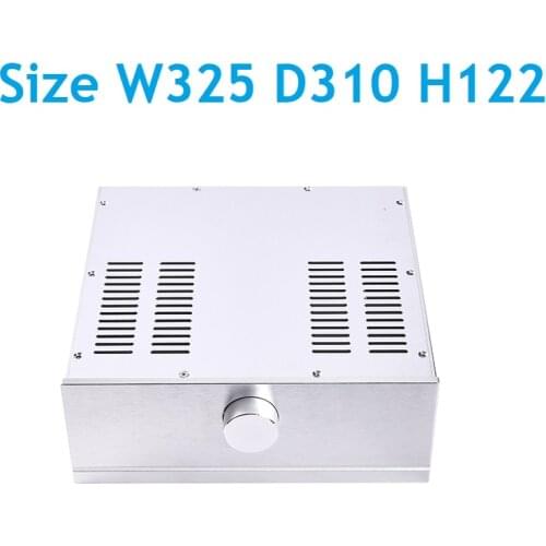 New DIY Preamp Power Amplifier Supply Chassis Full Aluminum Rear Amp DAC Case Medium Size W324 D310 H122 Decoder Shell