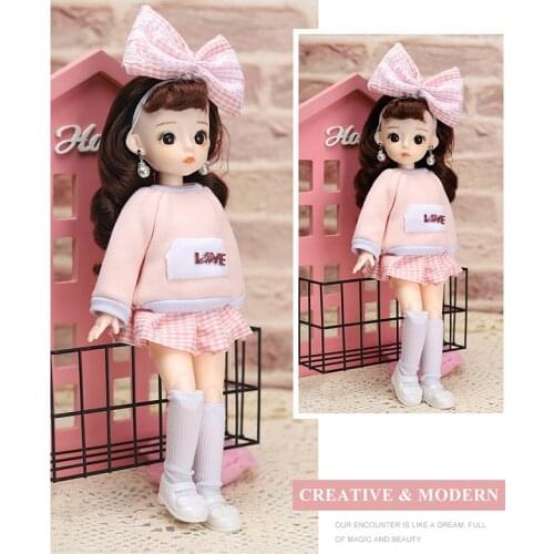1/6 Doll Clothes Fashion Suit Outfits Dress With Headwear Cosplay Dress Doll Dress Skirt Clothes For Barbie Doll Accessories