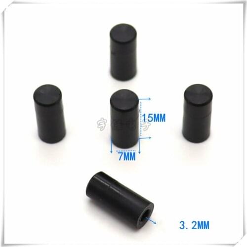 10 Piece 7 × 15mm black plastic button cap light touch switch button cap round hole diameter 3.2mm