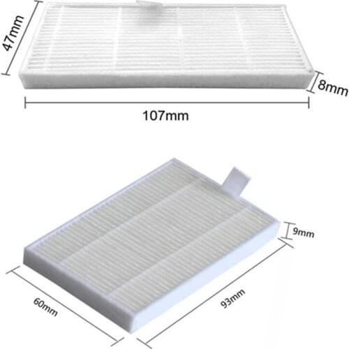10pcs HEPA Filter for Proscenic 830T Robot Vacuum Cleaner Spare Parts Accessories