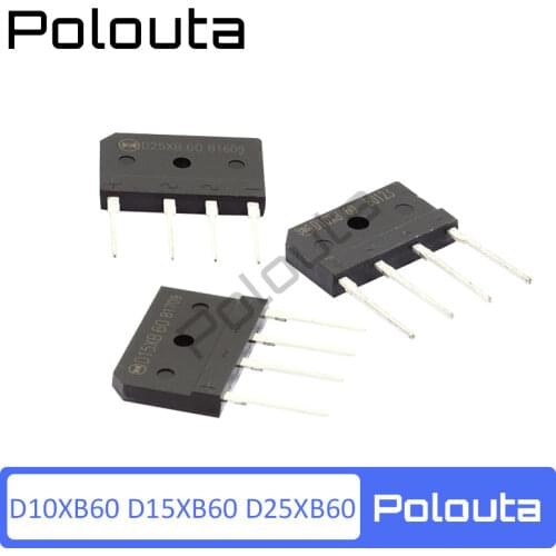 10 Pcs/lot Polouta D25xb60 D25xb80 D10xb60 D15xb60 Flat Bridge Rectifier Bridge Induction Cooker Special Use Simistor Thyristor