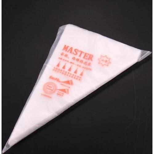 100pcs/set Small Size Disposable Piping Bag Icing Fondant Cake Cream Decorating Pastry Tip Tool 17x26CM