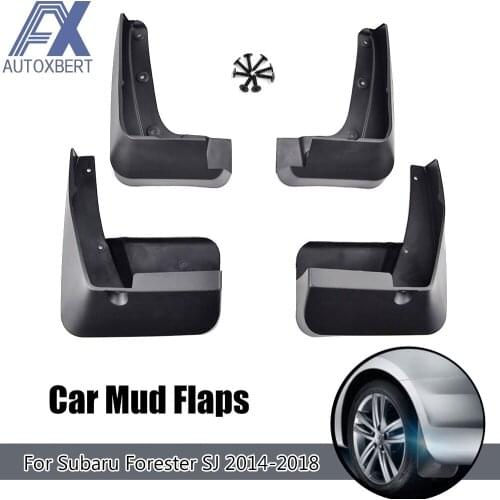 4pcs For Subaru Forester 2014 2015 2016 2017 Molded Car Mud Flaps Mudflaps Splash Guards Mud Flap Mudguards Accessories