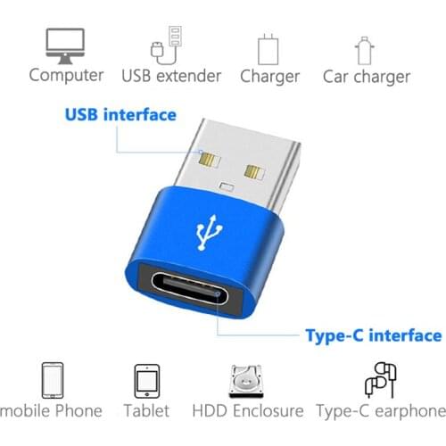 5Pcs/Lot USB 3.0 To Type-c Data Converter OTG Adapter For Macbook Computer USB C Adapter Type C to USB OTG Charger Cable Adapter