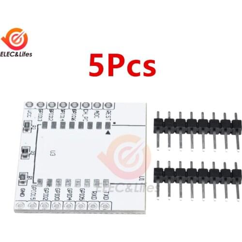 5Pcs ESP8266 Wireless Serial WIFI Module Adapter Board Plate for Arduino ESP8266 ESP-07 ESP-08 ESP-12F ESP-12E