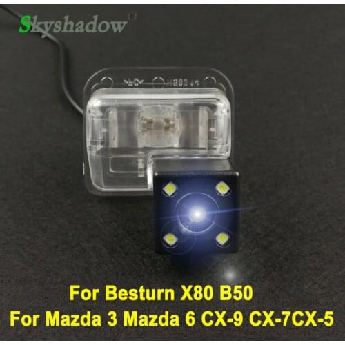 Car CCD Night Vision Backup Rear View Camera Waterproof Parking Assistance For Mazda 3 Mazda 6 CX-9 CX-7 CX-5 Besturn X80 B50