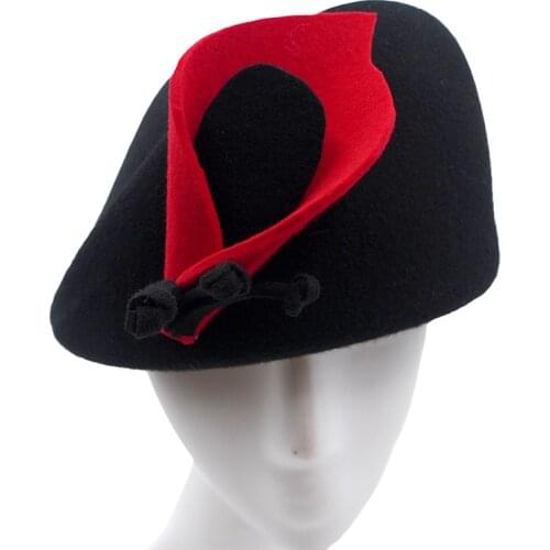 Spring And Autumn And Winter Stylish New Fashion Beret Luxury High-End Hand-Made Wool WOMENS Ceremony Hat