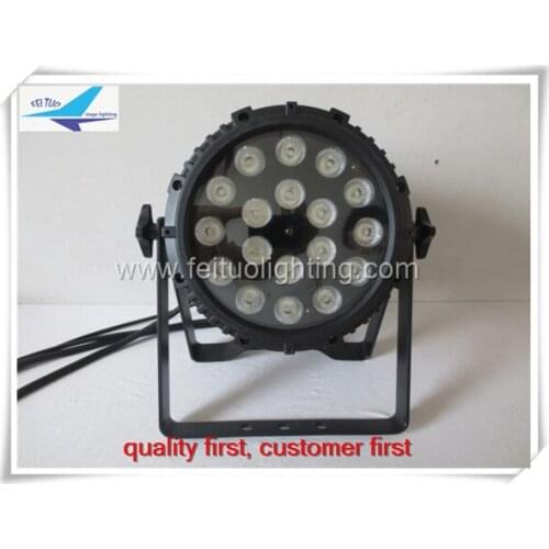 Free Shipping 2Pcs/Lot Outdoor DJ Par Led DMX 18x15w 5in1 RGBWA Par Led 64 Waterproof Stage Par Can Light Hot Sell