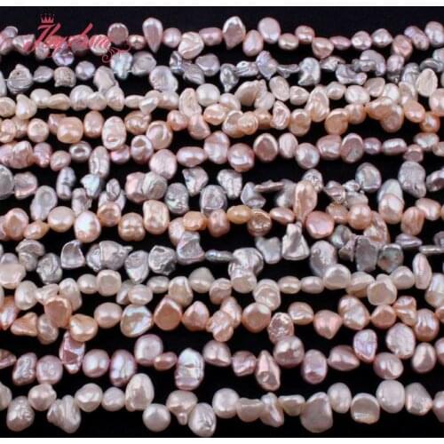 5x7-7x10mm Irregular Freshwater Pearl Beads Natural Stone Beads For DIY Necklace Earring Jewelry Making 14.5" Free Shipping