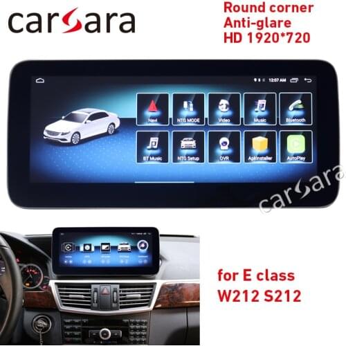 Carsara Android monitor for E Class W212 10-15 10.25" touch screen GPS Navigation radio stereo dash multimedia player
