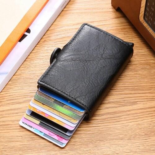 1 Piece Pu Leather Women Wallet For Men Business Card Holder Card
