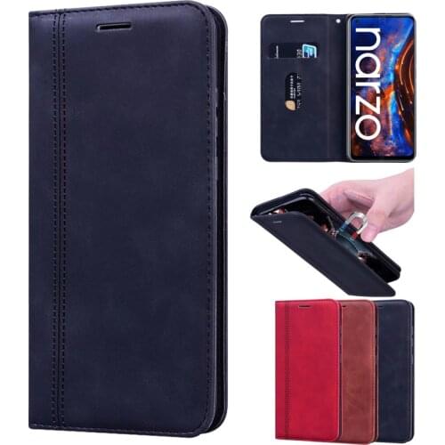 Case For Realme Narzo 30 Pro Protective Flip Cover PU Leather Case Realme Narzo 30 Pro 5G Protector Shell Wallet Funda Capa Bag