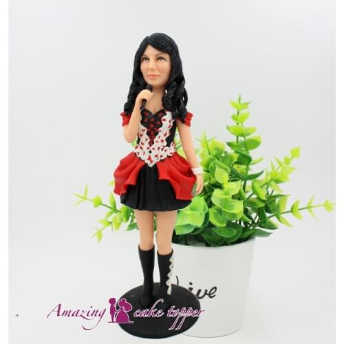 2019 AMAZING CAKE TOPPER 23 cm Fashion beauty Toys Custom Polymer Clay Figure From Pictures