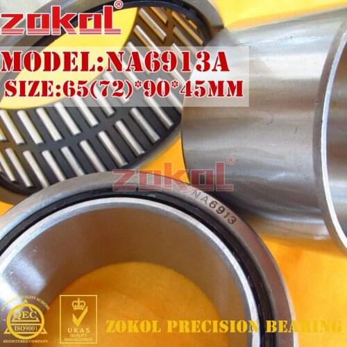 ZOKOL NA6913 A NA6913A Entity ferrule needle roller bearing 65*90*45mm RNA6913A 72*90*45mm
