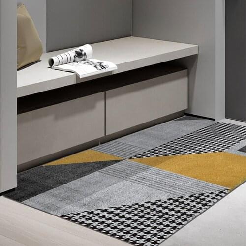 Mats Carpet Living Room Kitchen Mat Bathroom Mat Hallway PVC Door Mat Freely Cuttable Custom Rectangle Non-slip Door Mat Carpet