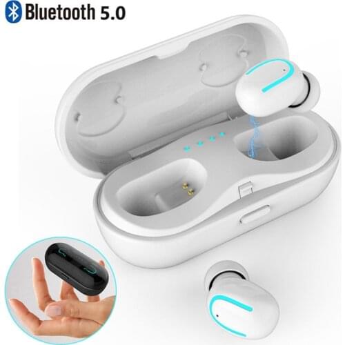 Bluetooth Earphones Mini In ear Touch Control Noise Cancelling Headset Driving Sport TWS Earbuds with Mic for iPhone Android