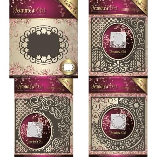 Mmao Crafts Metal Steel Cutting Dies New Flower square frame disc Stencil For DIY Scrapbooking Paper/photo Cards Embossing Dies