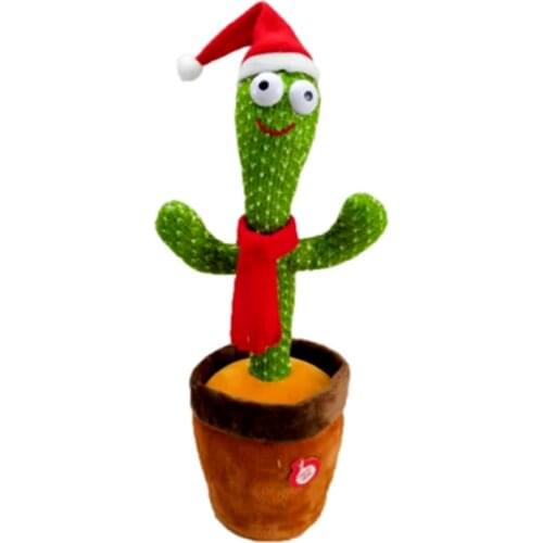 Music Toys Plushie Cute Kawaii Soft Electronic Anmial Plant Singing Swing Baby Educational Kids Dancing Cactus Gifts For Girls