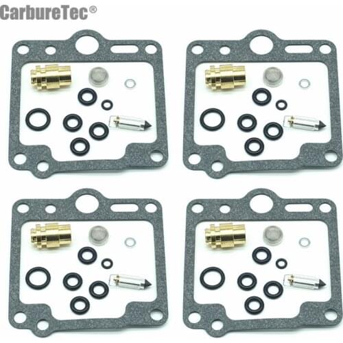 For Yamaha XJR1200 1994-1998 XJR 1200 Carburetor Rebuild Repair Kit Chamber Gasket Seal Float Valve 4 Sets