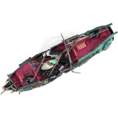 Aquarium Shipwreck Decorations Set Resin Ship Fish Tank Ornaments For Aquarium Environments Building Decor Fish Tank Accessories