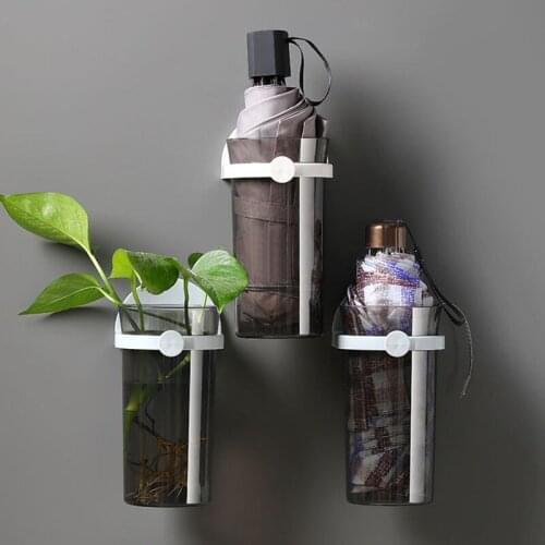 Wonderlife Wall-Mounted Flowerpot Home Decoration Multifunctional Umbrella Storage Rack Wall Shelf Room Organizer Bathroom